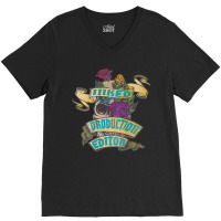 Production Editor Inked Skull Tattoo Backside Design T Shirt V-neck Tee | Artistshot