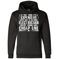 Funny Electrician Art For Men Dad Electronics Engineering Champion Hoodie | Artistshot