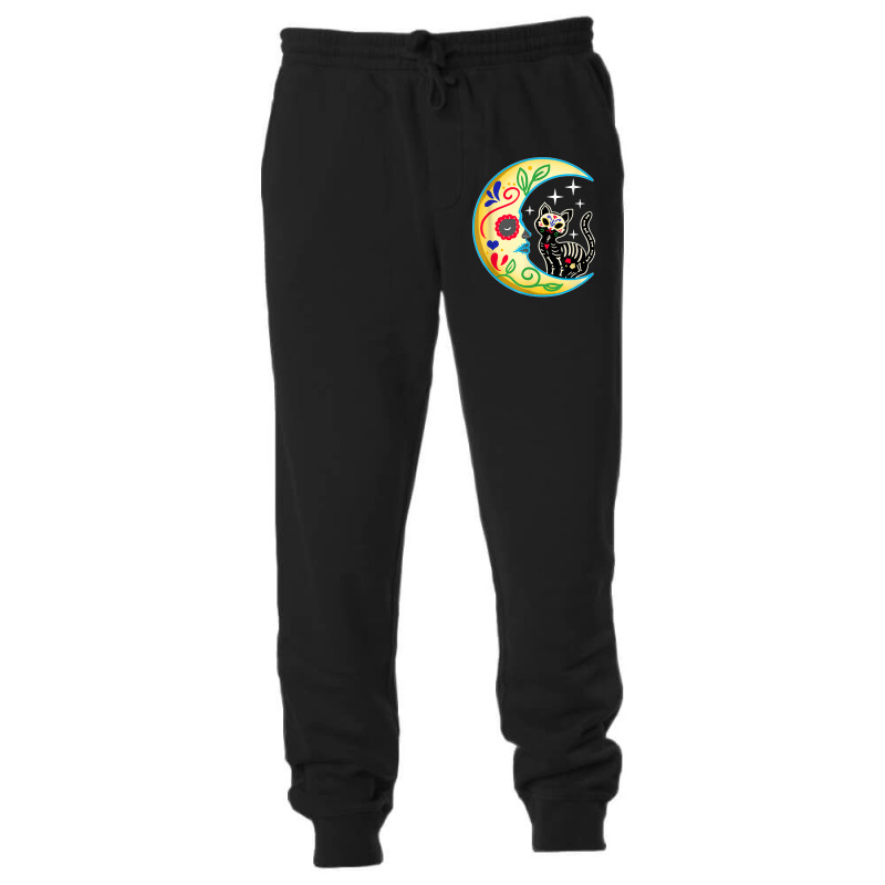 Cat & Moon Sugar Skull Dia De Los Muertos Day Of The Dead Unisex Jogger | Artistshot