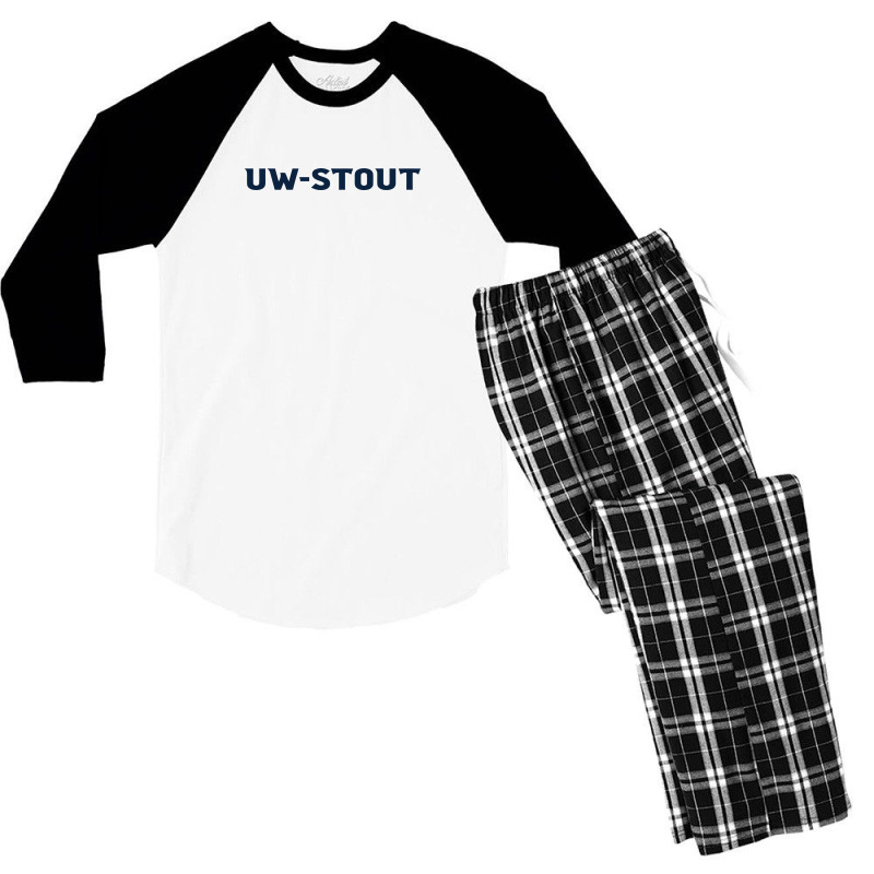 University Of Wisconsin Stout Men's 3/4 Sleeve Pajama Set | Artistshot