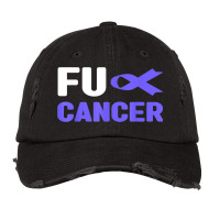 Fuck Cancer Tshirt   Fuck Stomach Cancer Awareness Vintage Cap | Artistshot