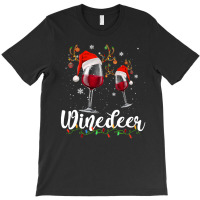 Funny Reindeer Wine For Christmas Party T  Shirt Winedeer   Funny Rein T-shirt | Artistshot