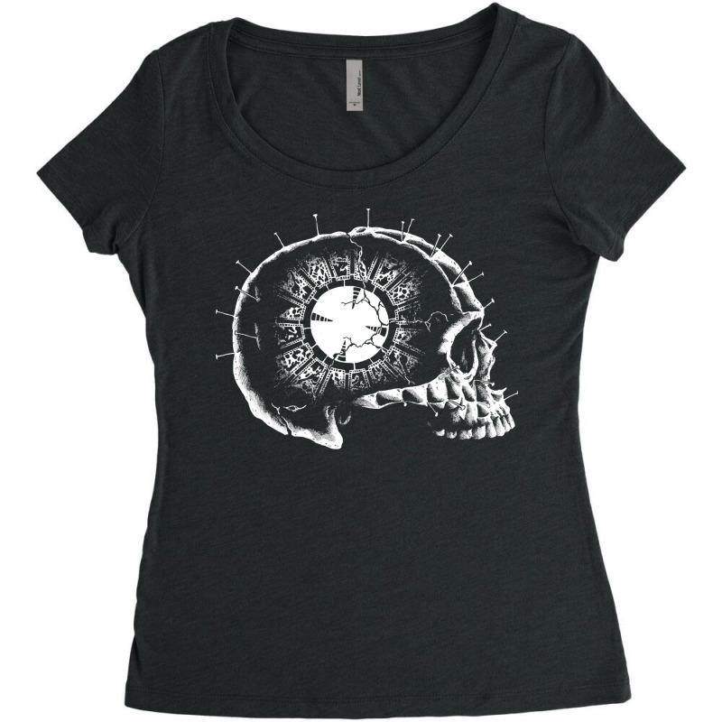 Lament Configuration Skull Pinhead Hellraiser Long Sleeve T Shirt Women's Triblend Scoop T-shirt by cm-arts | Artistshot