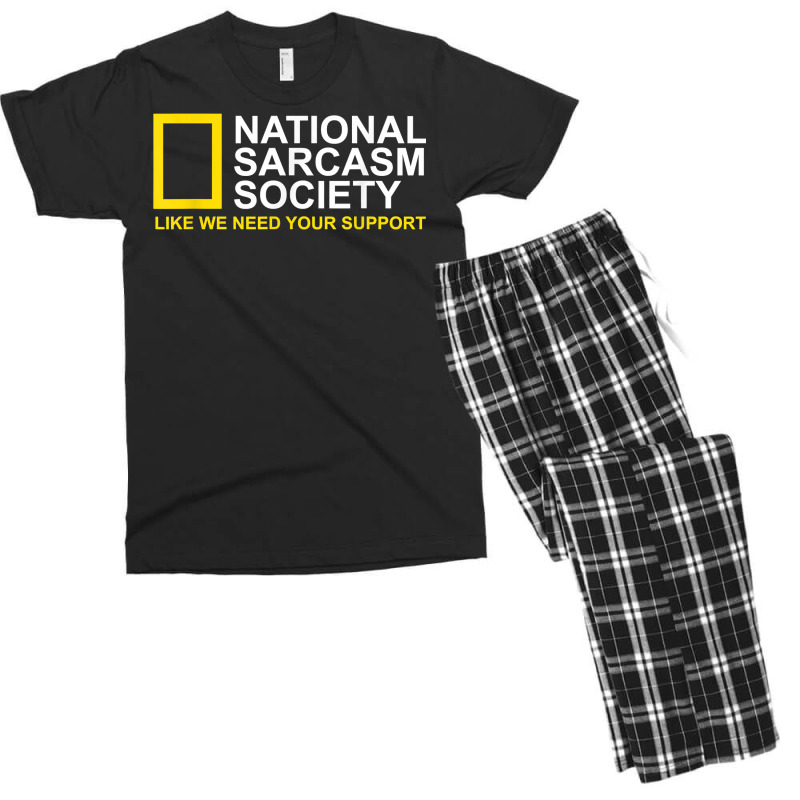 National Sarcasm Society Satirical Parody Design Men & Women T Shirt Men's T-shirt Pajama Set by cm-arts | Artistshot