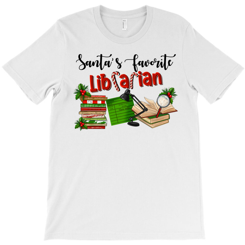 Santa's Favorite Librarian T-shirt | Artistshot