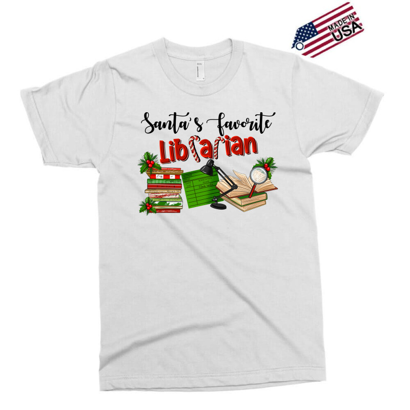 Santa's Favorite Librarian Exclusive T-shirt | Artistshot