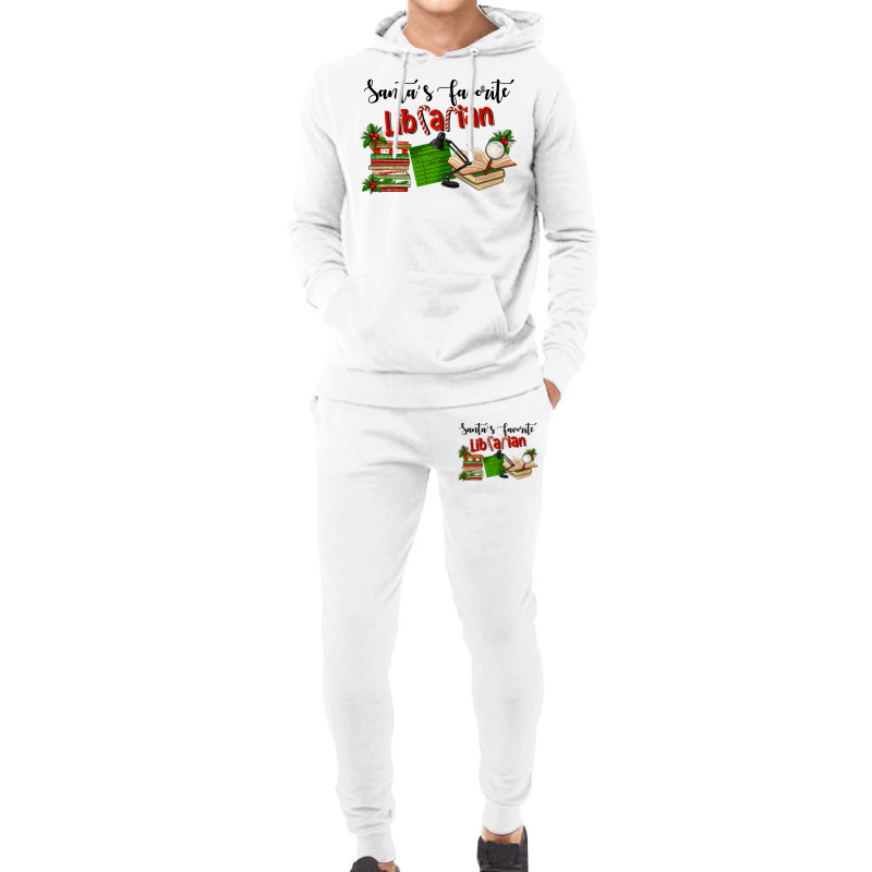 Santa's Favorite Librarian Hoodie & Jogger Set | Artistshot