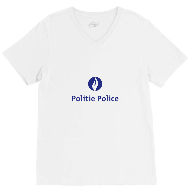 Awesome Police Belge Design V-neck Tee | Artistshot