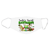 Santa's Favorite Bartender Face Mask | Artistshot