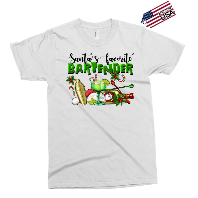 Santa's Favorite Bartender Exclusive T-shirt | Artistshot