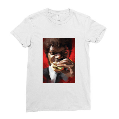Jules Winnfield Pulp Fiction Ladies Fitted T-shirt Designed By Meerxhin