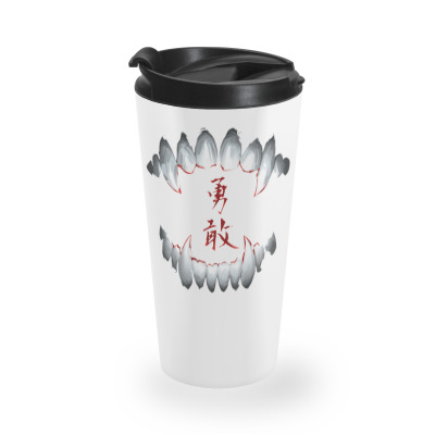 Kanji Brave Bushido Travel Mug Designed By Meerxhin