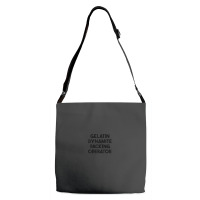 Gelatin Dynamite Packing Operator Adjustable Strap Totes | Artistshot