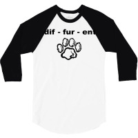 Furry Fandom T Shirt For Furries Anthro Fur Inclined 3/4 Sleeve Shirt | Artistshot