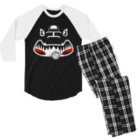 A-10 Thunderbolt Ii Warthog Nose Art Shark Mouth Vulcan Men's 3/4 Sleeve Pajama Set | Artistshot