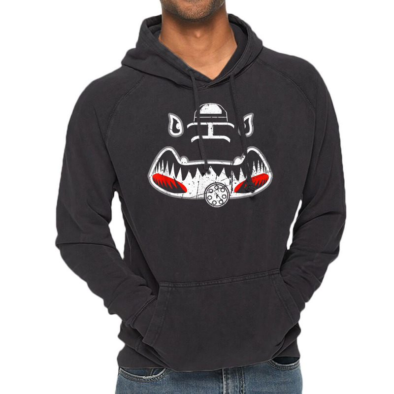 A-10 Thunderbolt Ii Warthog Nose Art Shark Mouth Vulcan Vintage Hoodie | Artistshot