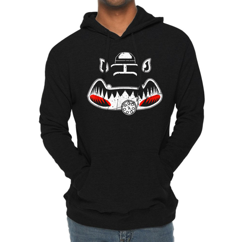 A-10 Thunderbolt Ii Warthog Nose Art Shark Mouth Vulcan Lightweight Hoodie | Artistshot