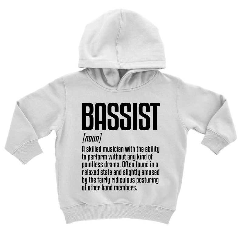 Bassist Definition Bass Playerbass Instrument Toddler Hoodie by Simmons Shop | Artistshot