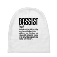 Bassist Definition Bass Playerbass Instrument Baby Beanies | Artistshot