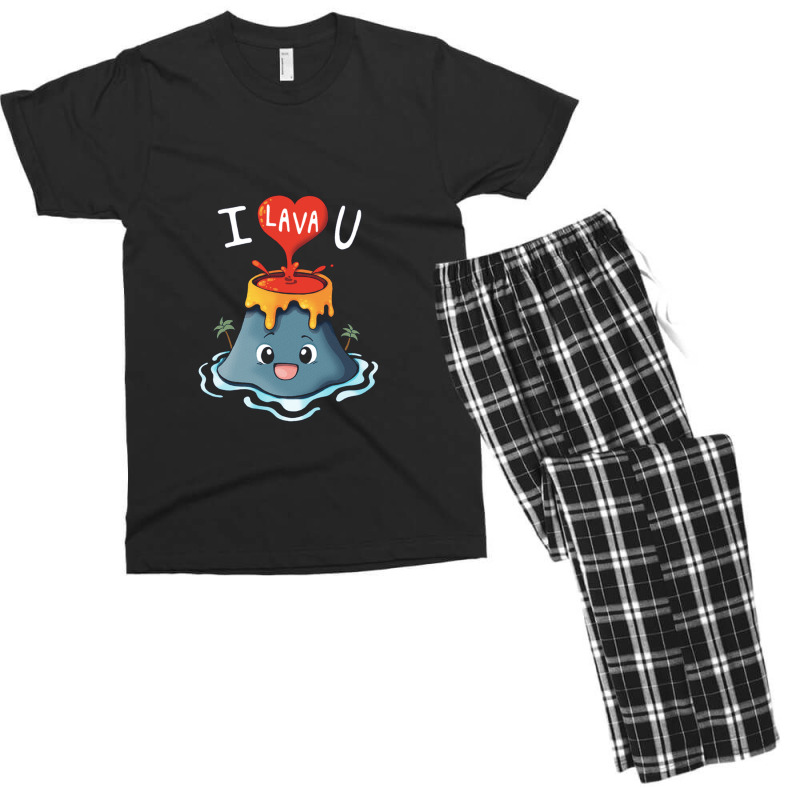 Lava Volcano Eruption Men's T-shirt Pajama Set | Artistshot