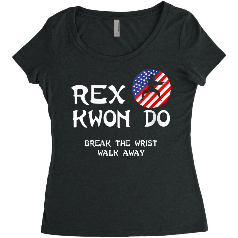 Womens Break The Wrist Walk Away   Rex Kwon Do V Neck T Shirt Women's Triblend Scoop T-shirt by cm-arts | Artistshot