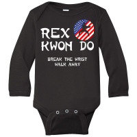 Womens Break The Wrist Walk Away   Rex Kwon Do V Neck T Shirt Long Sleeve Baby Bodysuit | Artistshot