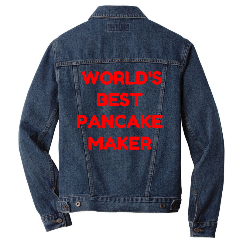 World's Best Pancake Maker Men Denim Jacket | Artistshot