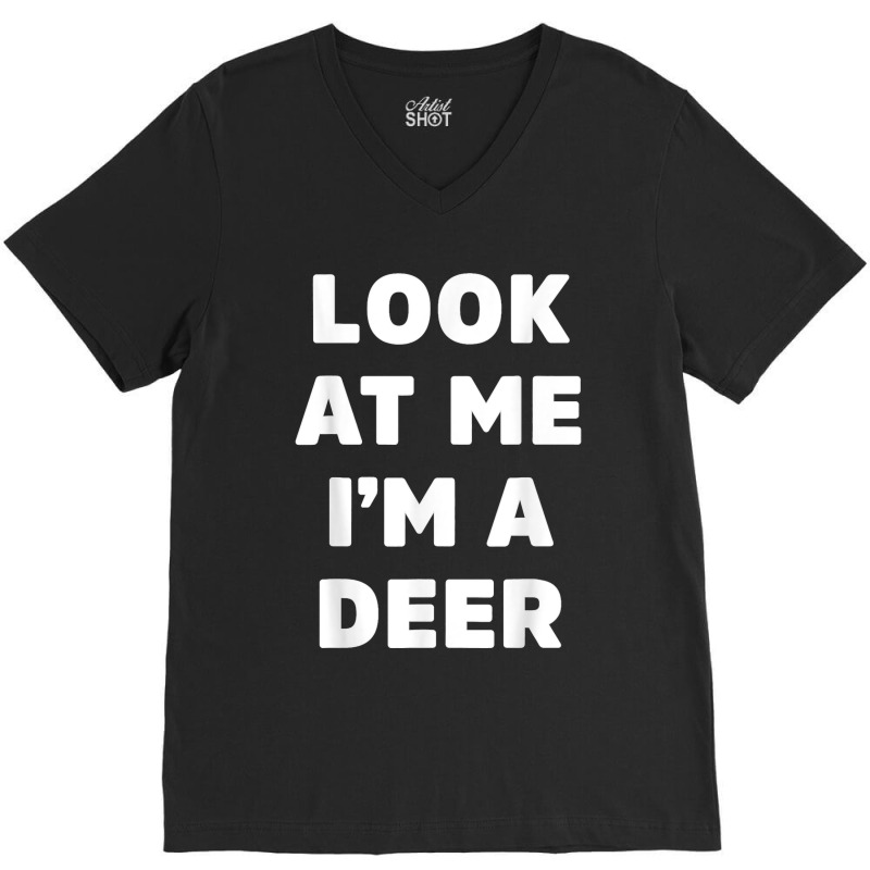 Deer Costume For Halloween Party Funny Gift V-neck Tee | Artistshot