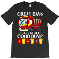 Garbage Truck T  Shirt Funny Garbage Truck Dump Trash Trucks Boys Todd T-shirt | Artistshot