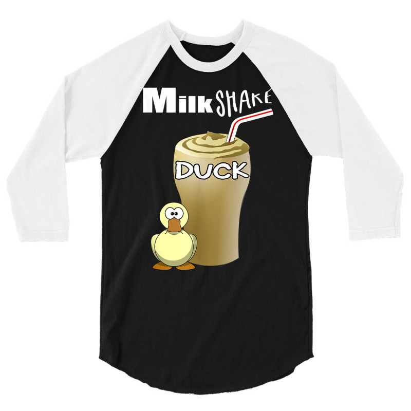 Milkshake Duck Tshirt, Funny Animal Farm Shirt, Cute Gift 3/4 Sleeve Shirt by cm-arts | Artistshot