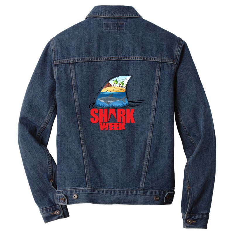 Shark Men Denim Jacket | Artistshot