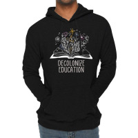 Decolonize Education Wildflower Book T Shirt Lightweight Hoodie | Artistshot