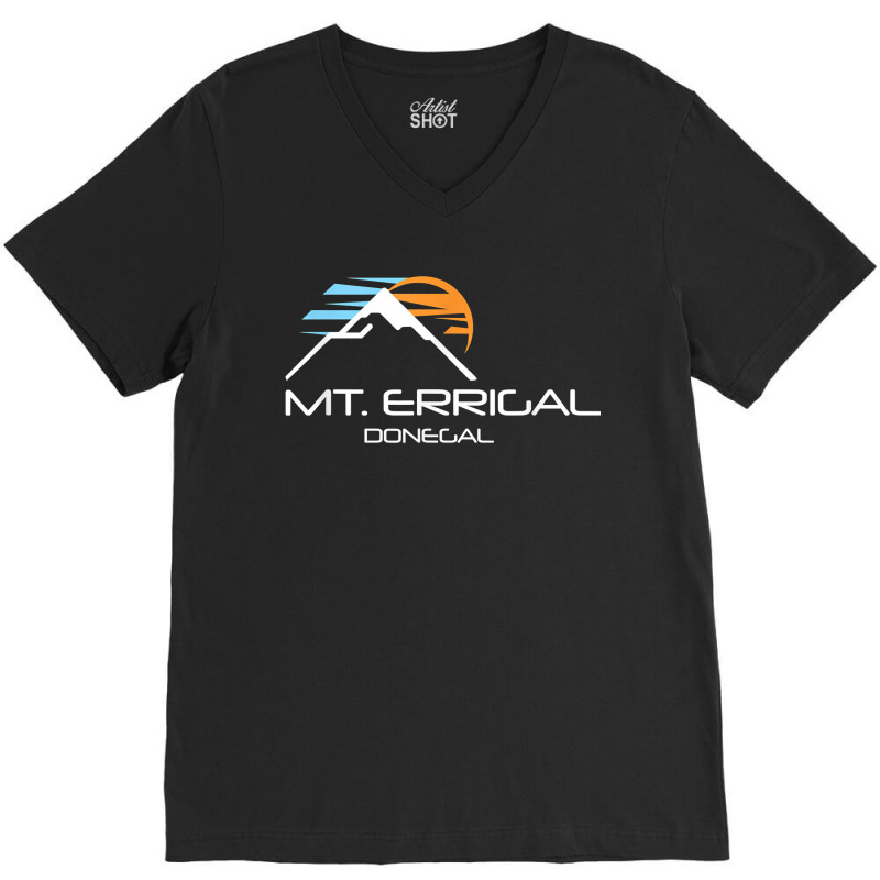 Climbing Mount Errigal Donegal Ireland Crampons Snow View V-neck Tee | Artistshot