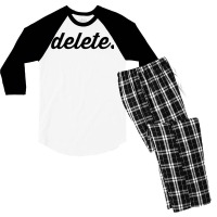 Delete T Shirt Men's 3/4 Sleeve Pajama Set | Artistshot