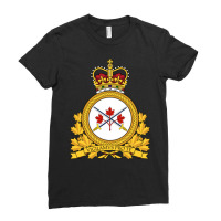 Canadian Army Military Armed Forces Veteran Long Sleeve Ladies Fitted T-shirt | Artistshot