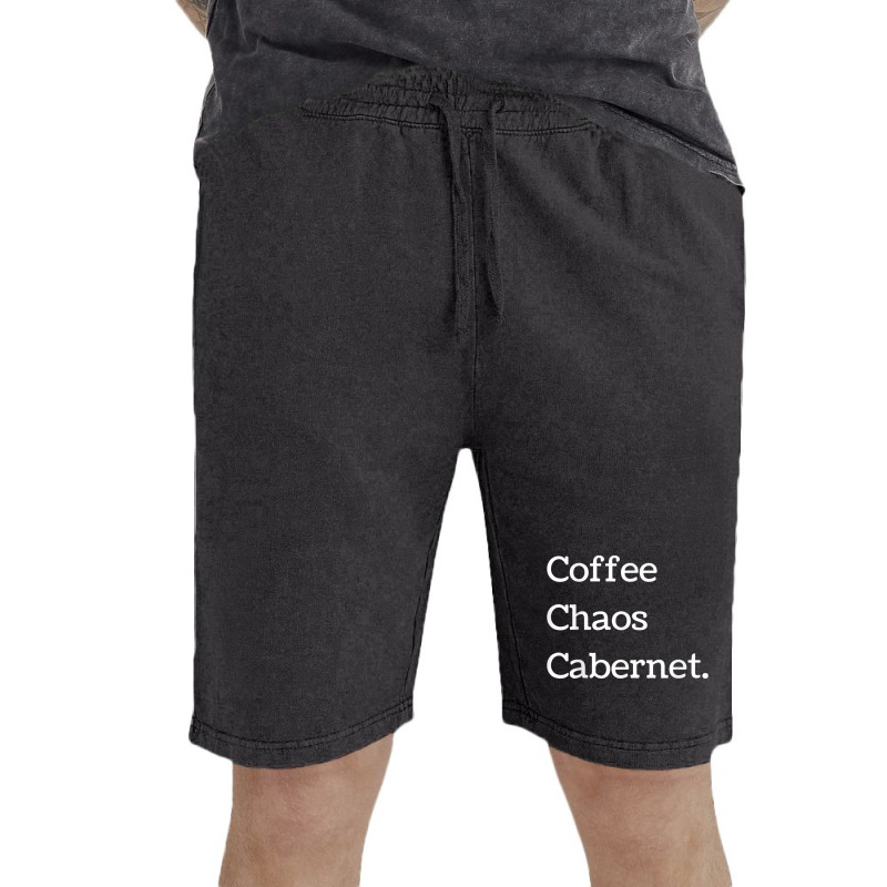 Coffee Chaos Cabernet Shirt Wine Lover Daily Routine Vintage Short | Artistshot