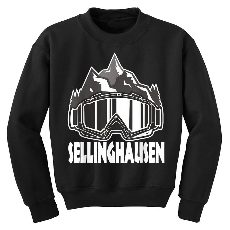 Sellinghausen Winter Sport Design Skier Snowboard Youth Sweatshirt by Tees | Artistshot