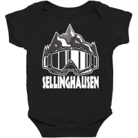 Sellinghausen Winter Sport Design Skier Snowboard Baby Bodysuit | Artistshot