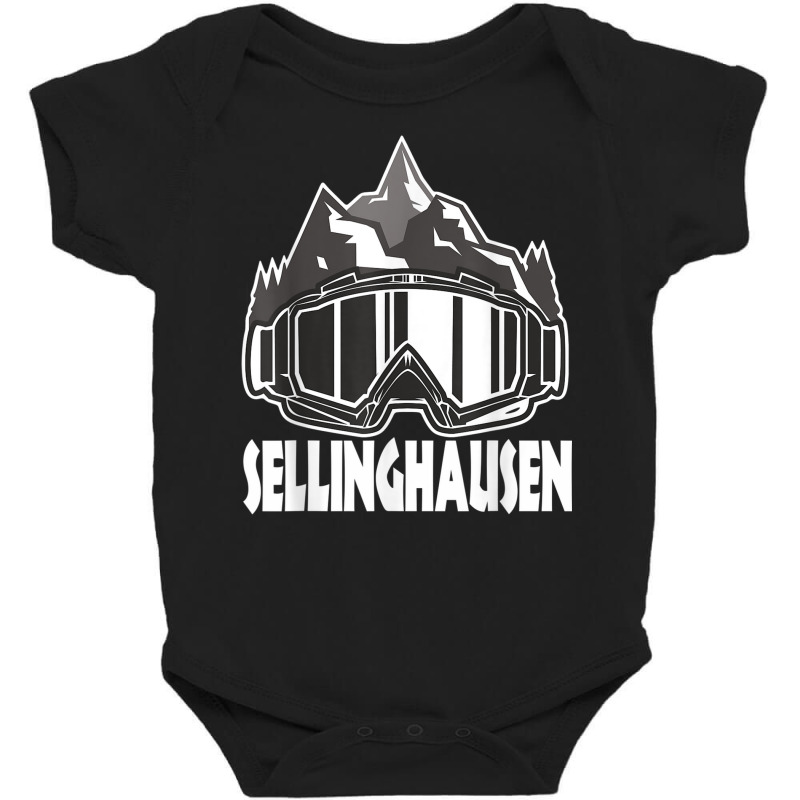 Sellinghausen Winter Sport Design Skier Snowboard Baby Bodysuit by Tees | Artistshot