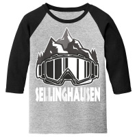 Sellinghausen Winter Sport Design Skier Snowboard Youth 3/4 Sleeve | Artistshot