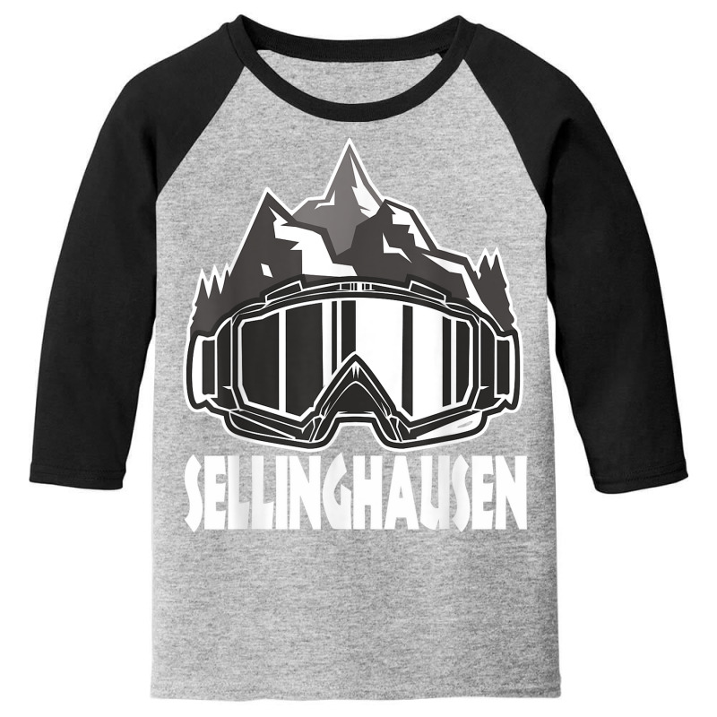 Sellinghausen Winter Sport Design Skier Snowboard Youth 3/4 Sleeve by Tees | Artistshot