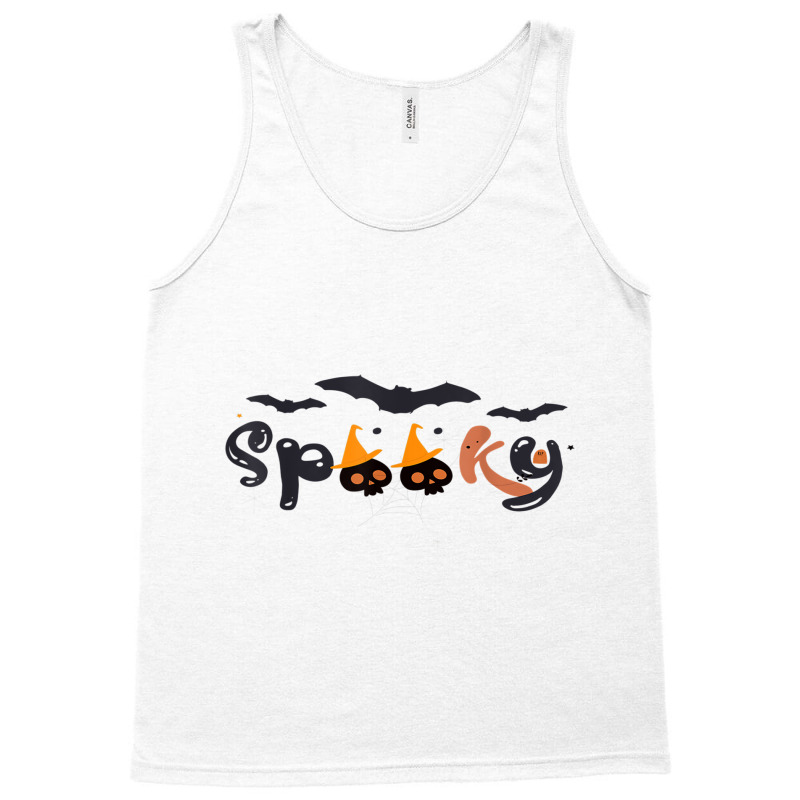 Halloween Spooky Pumpkin Product T Shirt Tank Top by cm-arts | Artistshot