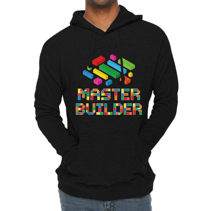 Master Builder Blocks Building Brick Builder Kids Funny Lightweight Hoodie | Artistshot