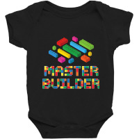 Master Builder Blocks Building Brick Builder Kids Funny Baby Bodysuit | Artistshot