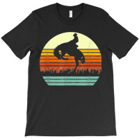 Rodeo Bucking Bronco Horse Retro Style T Shirt T-shirt | Artistshot