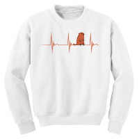 Marmot Rodent Ground Hog Heartbeat Ekg Pulseline T Shirt Youth Sweatshirt | Artistshot