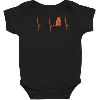 Marmot Rodent Ground Hog Heartbeat Ekg Pulseline T Shirt Baby Bodysuit | Artistshot