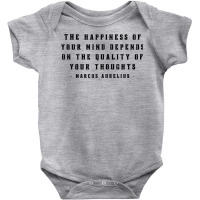 Marcus Aurelius Stoic Philosophy Latin Quote Memento Mori T Shirt Baby Bodysuit | Artistshot