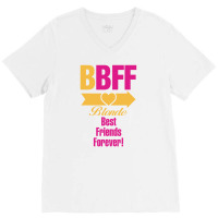 Blonde Best Friend Forever Right Arrow V-neck Tee | Artistshot