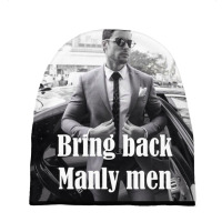 Bring Back Manly Men, Men Quotes Baby Beanies | Artistshot